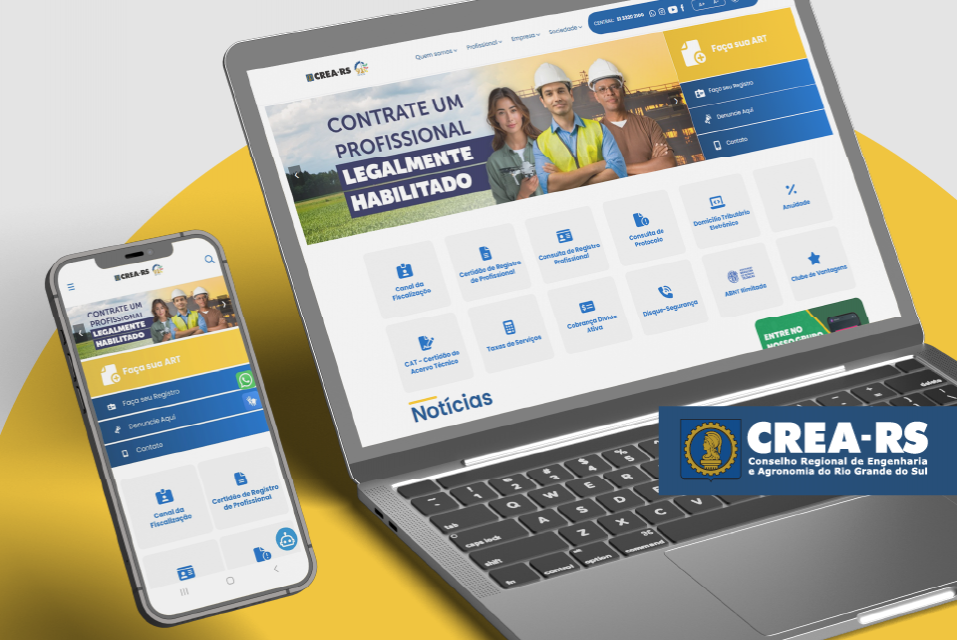 Desenvolvimento do novo site do CREA-RS